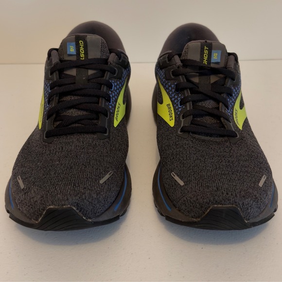 Brooks Ghost 14 Gray Green Black 1103691D069 Men's Size 10.5 - Picture 3 of 8